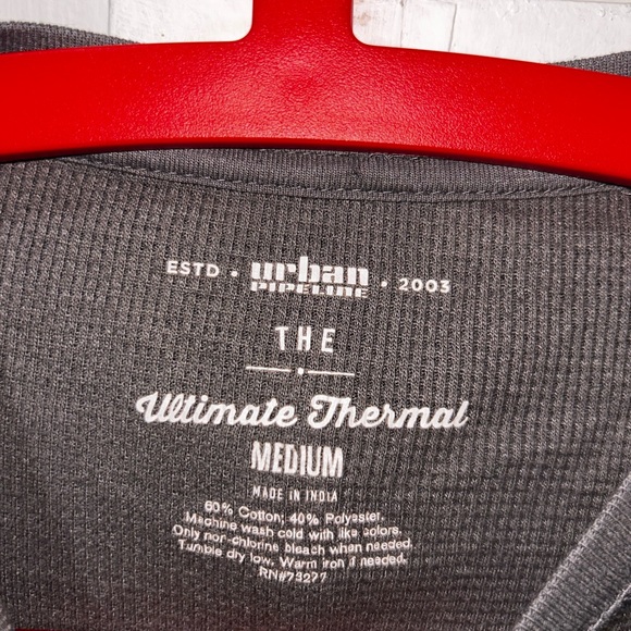 Urban Pipeline Gray and Black Striped Long Sleeve Shirt - Picture 3 of 3